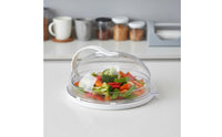 High Temperature Resistant Microwave Splatter Guard Adjustable Vent Vented Microwave Plate Cover Easy-Grip Handle Kitchen Accessory