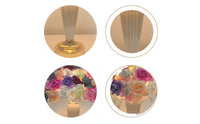 Floral Rose Petal Lamp Decorative Flower Table Lamp Warm Light Romantic for Women, Bedroom, Bedside, Vanity