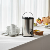 Professional Milk Tea Barrel Rust-Resistant Stainless Steel Beverage Dispenser Thermal Coffee Urn Easy to Clean for Shop Owners