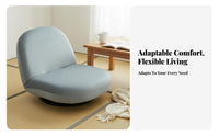 Rotate Floor Lounger Space-Saving Adjustable Rotate Floor Lounger Thick Padding 360-Degree Rotation for Esports Fans