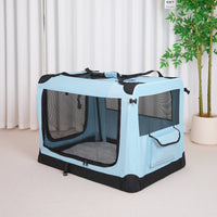 Soft-Sided Travel Crate Mesh Panels Soft-Sided Pet Crate Folding Kennel Ventilated Pet Supplies Easy Transportation