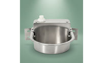 304 Stainless Steel Automatic Drinking Water Bowl with Buoyancy Valve Valve Wall-Mounted Automatic Water Bowl with Buoyancy Valve Valve Self-Filling Rust-Resistant for Livestock, Horses, Cattle, Barn, Stable, Pasture, Kennel