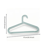 5 Pieces Hanger with Notches Compact Plastic Hanger Plastic Clothes Hangers Lightweight Sturdy for Closet, Wardrobe