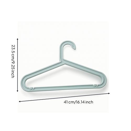 5 Pieces Hanger with Notches Compact Plastic Hanger Plastic Clothes Hangers Lightweight Sturdy for Closet, Wardrobe