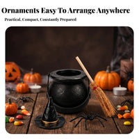 36 Pieces Halloween Decoration Set Witch Decor Set Textured Reusable for Desk