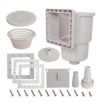 Skimmer Assembly High-Impact Pool Skimmer with Return Fitting Heavy-Duty