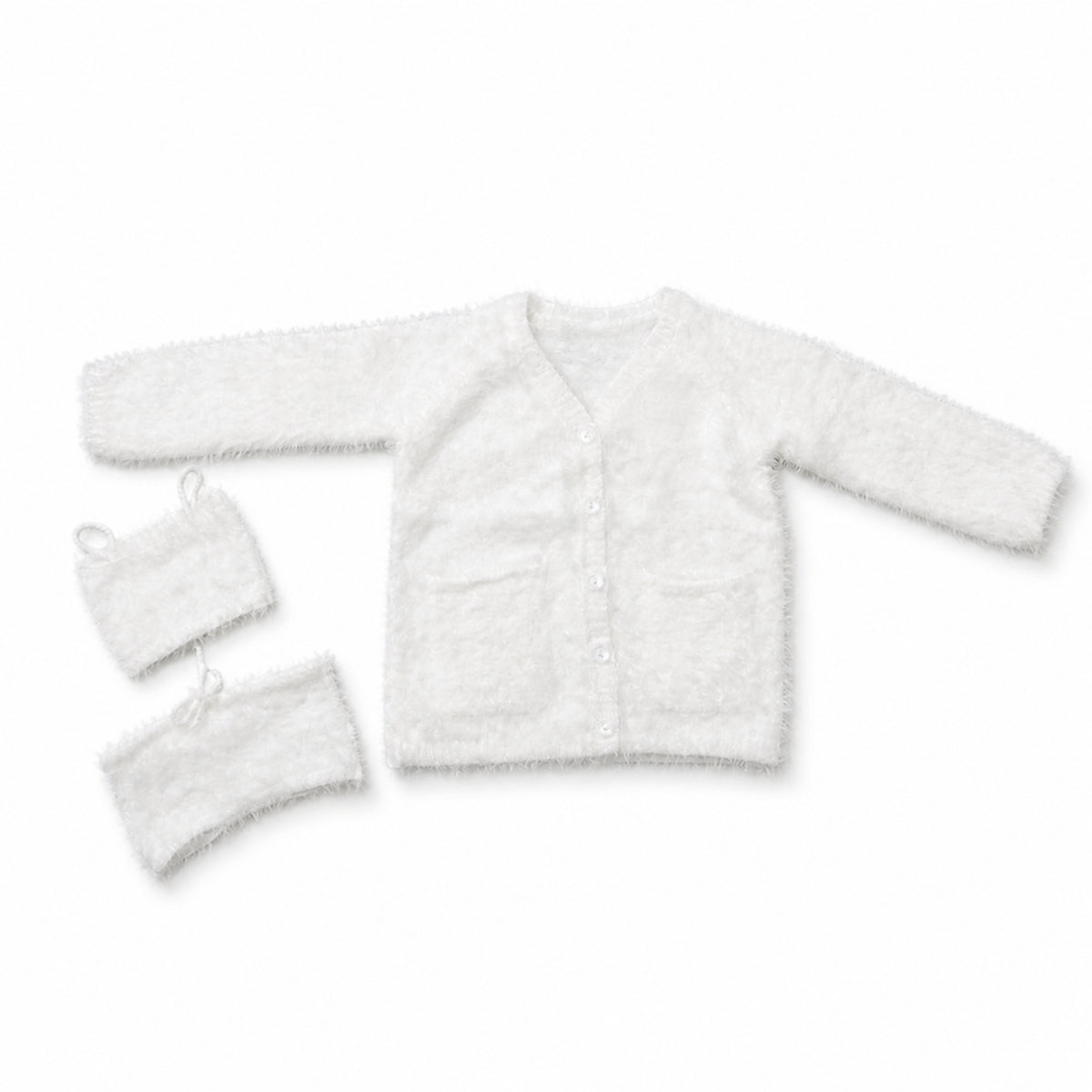 Doll Cardigan with Camisole Fuzzy Clothing Furry for Photo Shoots