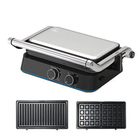 2-in-1 Detachable Electric Grill and Waffle Maker, 1500W, 220V EU Plug