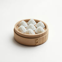 Dumpling Holder Decorative Steamer Basket Holder Round Layered for Refrigerator
