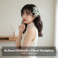 Chinese Design Arachnid Lily Hairpiece Elegant Design Hairpin Asian Inspired Hair Accessory Lightweight for Fashion Enthusiasts, Young Adults, New Year Celebrations, Cultural Events, Festivals, Themed Photoshoots