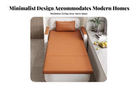 Foldable Single Folding Lounger Multifunctional Fold-unfold Foam Mattress two-wayUse transformable Furniture Space-Saving for Adults, Apartment Dwellers, Students, Balcony, Small Apartments, Bedroom, Guest Room