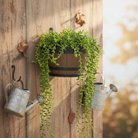 Resin Hanging Flower Pot Thickened Outdoor Decor Sturdy for Balcony