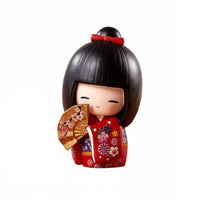 Japanese Kimono Doll Adorable Design Japanese Kimono Girl Figurine Cute Girl Decoration Decorative Kokeshi Design Doll Great
