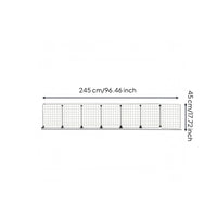 Folding Dog Barrier Indoor Portable Puppy Gate Rectangular Grid for Home
