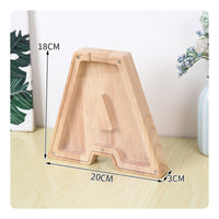 Wooden Letter Piggy Bank Decorative Alphabet Currency Box Natural Wood