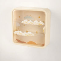 Figurine Display Case Transparent Wall-Mounted Display Case Dustproof
