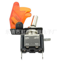 ASW-07D Illuminated Toggle Switch for Car Modification, 12V, Red/Blue LED Fog Light Switch