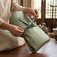 Guqin Carrying Case, Portable Song Brocade Thickened Guqin Bag with Reinforced Straps