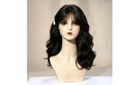 Mannequin Head Bust Realistic Mannequin Head with Shoulders Authentic Hairpiece Stand for Cosplayers, Hairstylists, Photography Studios