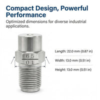 304 Stainless Steel Industrial Spray Nozzle, Flat Fan Shape, 110 Degree, High Pressure Cleaning Nozz - Image 6