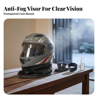 Full Face 3C Certified Winter Riding Helmet Warm Thermal Lining Head Protection for Men, Women, Cold Weather, Daily Commute, Bicycling