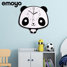 emoyo E-CY-68 Modern Minimalist Swinging Wall Clock with Mirror, 12 Inch, Acrylic, Battery Powered