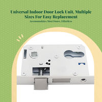 Interior Door Lock, Universal Mortise Lock Set with Key, Quiet Bearing Latch, Privacy Security