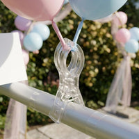 20 Pieces Balloon Arch Clip Reusable Clear Balloon Clip Heavy Duty