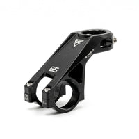 65 Degree Stem Aluminum Alloy Stem with Split Clamp CNC Machined Component for Mountain Bikers, Cyclists