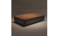 Sleek Coffee Table with Drawers Rustic Storage Coffee Table Minimalist Furniture Easy Assembly for Living Room