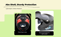 Flip-up helmet: full coverage, certified