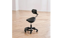 Saddle Stool with Wheels Reclining Stool with Backrest Ergonomic for Office