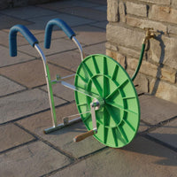 Manual Hose Reel Portable Hose Winding Stand Easy Setup