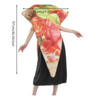 Pizza Slice Costume Party Wear Wedge Costume Poncho Effortless Wear for Performance