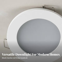 Zinc Alloy Construction LED Lamp Bracket Waterproof Ceiling Lamp Mounting Frame Adjustable Angle for Bathroom, Hotel, Retail Shop