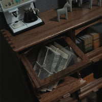 Miniature Nine-Grid Storage Cabinet Dollhouse Furniture M175