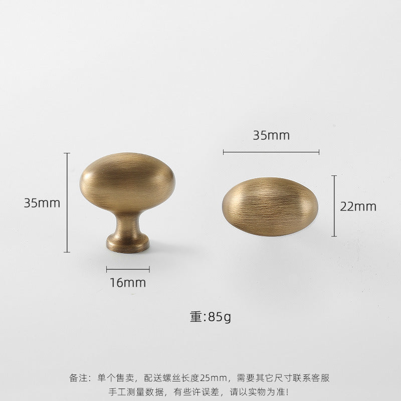 No 4 Oval Knob - L