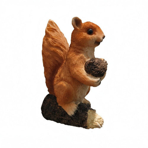 Resin Squirrel Ornament Small Resin Squirrel Ornament Playful Garden Decor for Display