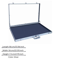 Portable Card Display Case Padded Padded Interior Hinged Display Case