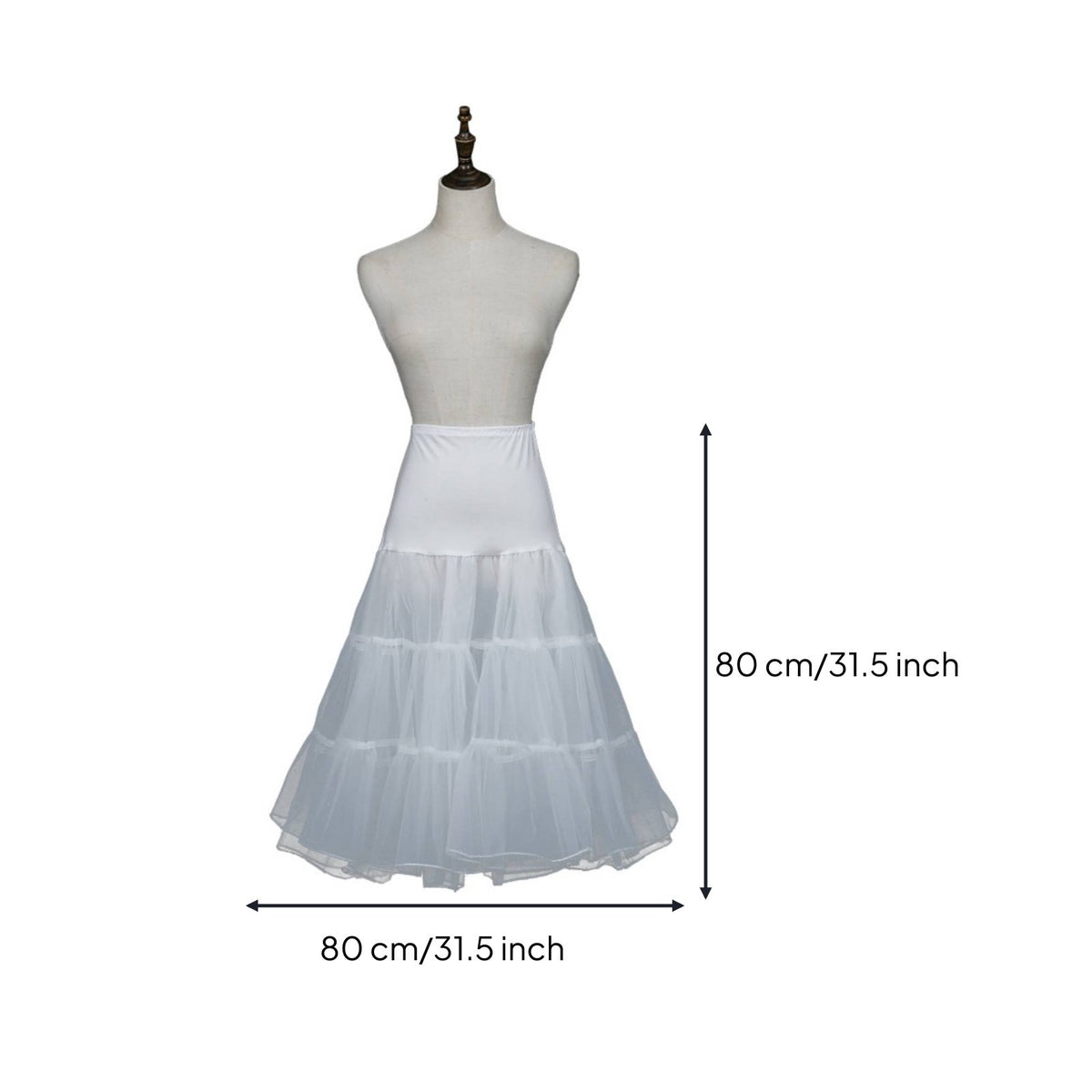 Lolita Petticoat Soft Smooth-Textured Underlayer Crinoline Petticoat Ruffled