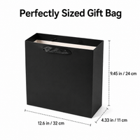 Cardboard Gift Box with Lid, 32x24x11cm Postal Gift Box for Presents, Rigid Gift Box with Bag for Small Business