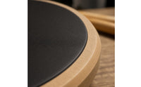 Black Striking Surface Quiet Drum Pad Beige Rim 12-Inch Drum Pad Hand Feel Music Accessory Portable