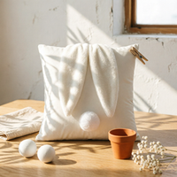 Soft Bunny Pillow Floppy Ear Home Decor Square