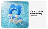Buoyancy Vest with Seat | Double-Layer PVC Construction,  Inflatable Swim Vest with Buckles, for Pool
