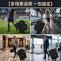跨境现货足球收纳包网球篮球橄榄球拉杆箱大容量运动训练装备包