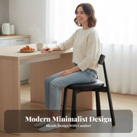 Upholstered Side Chair Modern Minimalist Design Upholstered Wood Frame Side Chair Light Luxury Design Soft Padded