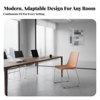 Stackable Shell Chair Minimalist design Armless nested Chair Easy to Clean Space-Saving Design for Homeowners, Business Owners