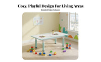 Kids Table and Chairs Set Writable Surface Adjustable Kids Table and Chair Set Wipe-Clean Desktop children's Erasable Drawing Desk for Home, Classroom