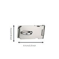 Stainless Steel Door Latch, 90-Degree Right Angle No-Drill Lock, Security Bolt for Interior & Exterior Doors, Household Security