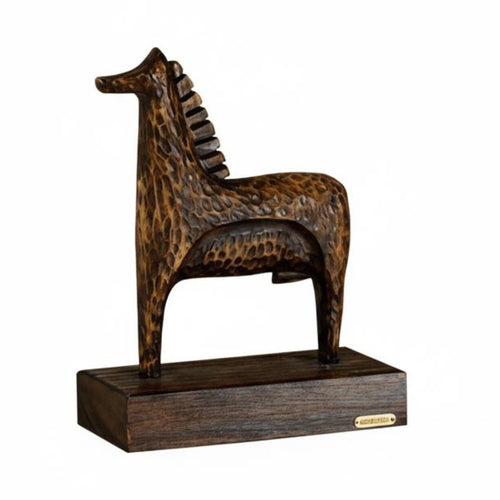 Retro Horse Statue Hand Finished Semi-Hand-Finished Home Decoration for Desktop, Bookshelf
